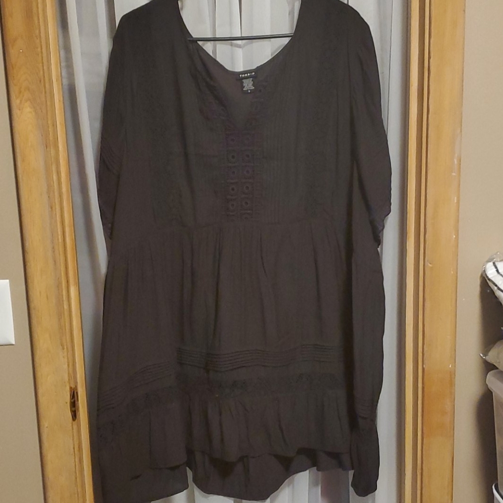 Charcoal grey blouse